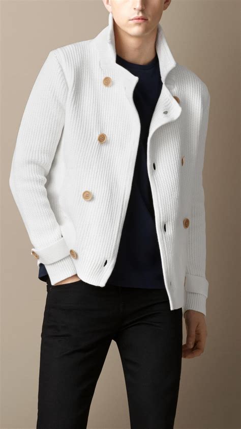 burberry white sweater coat|Burberry jumpers for men.